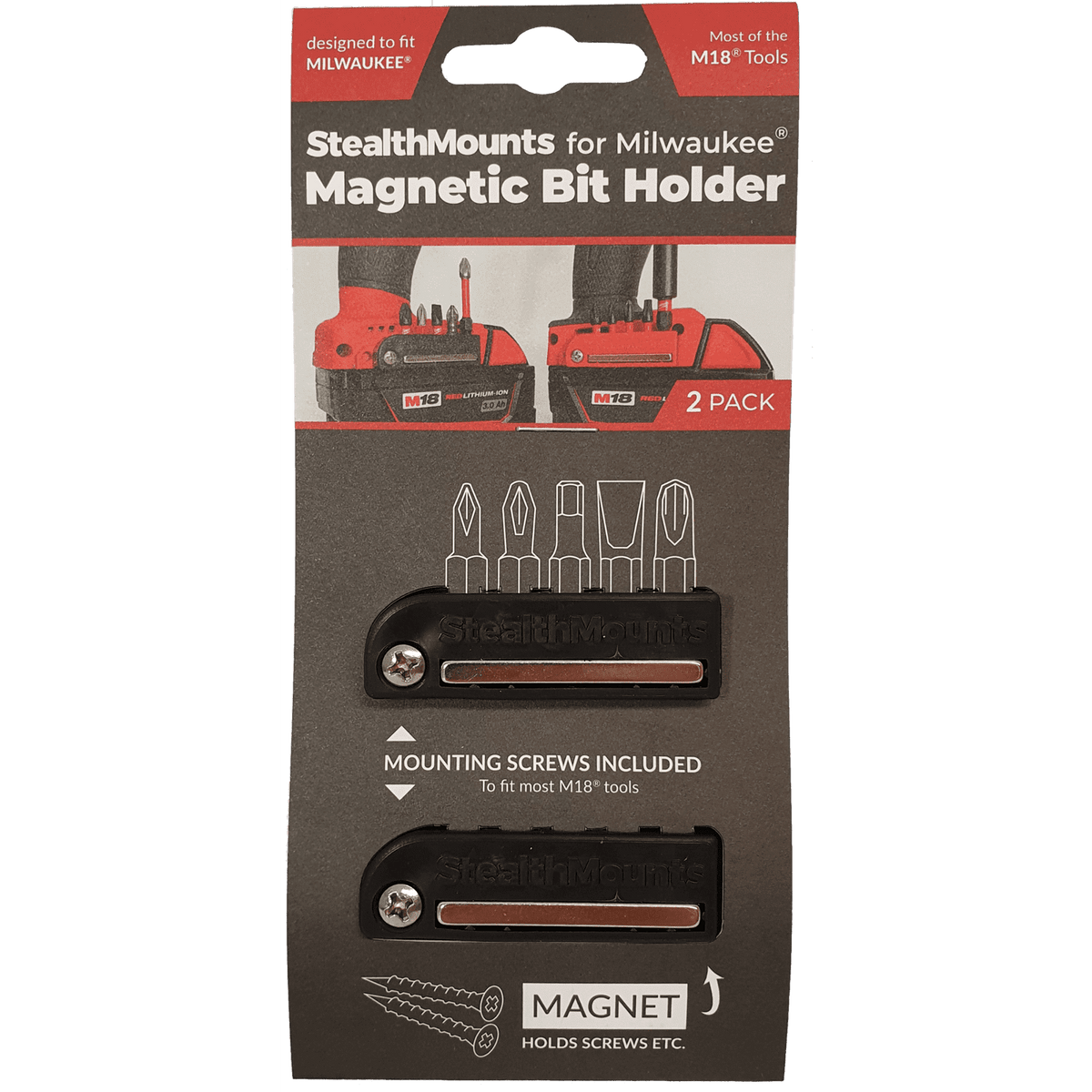 Milwaukee magnetic deals bit holder set