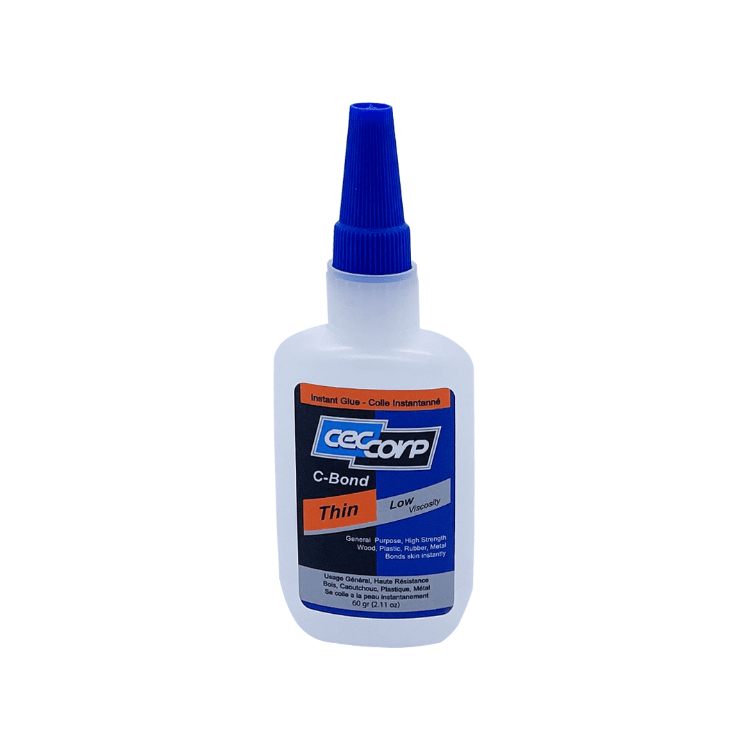 CECCORP Thick Super Glue C-Bond Clear Cyanoacrylate CA Glue, 60 Grams (2.11  oz.) 