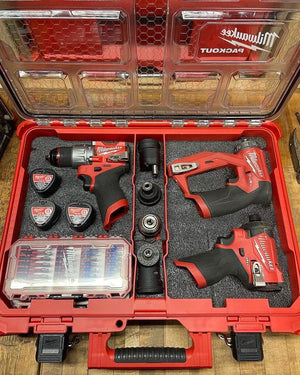Custom packout mods  Milwaukee power tools, Milwaukee tool box, Kaizen foam