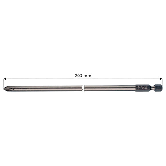 Felo 03202202 Extra Long Industrial Phillips #2 Bit x 200 mm