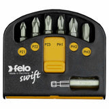 Felo 02060326 Swift Bit-Box, Phillips/Pozidriv + Bitholder, 7 Pieces