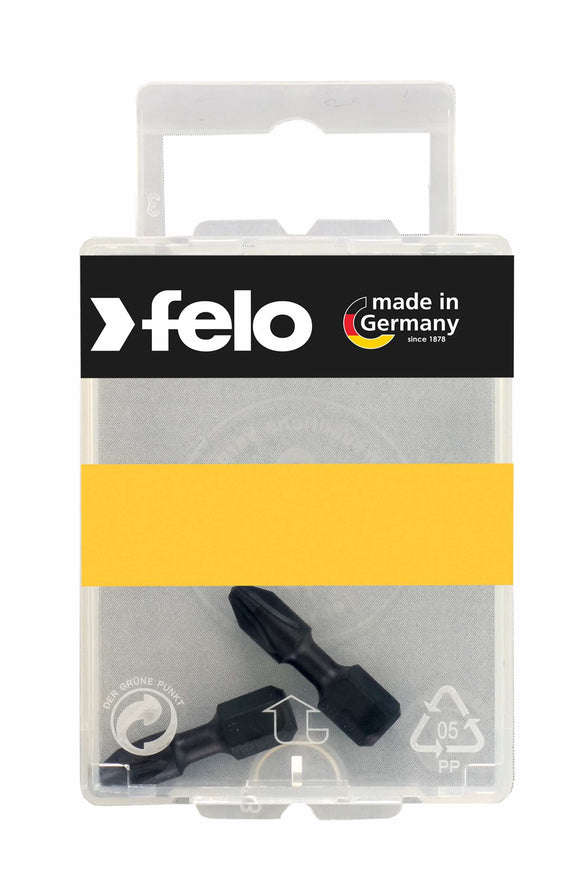 Felo 02203241Phillips #3 x 25 mm Impact Bit - 2 Pieces, Carded