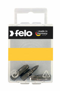 Felo 02293116 Phillips #1, Phillips #2, Phillips #3 x 25 mm Bits - 3 Pieces