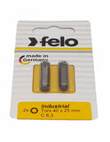 Felo 02640036 Torx T40 x 25 mm Bits - 2 Pieces