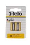 Felo 02640036 Torx T40 x 25 mm Bits - 2 Pieces