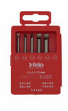 Felo 03091716 Profi Bit Box 5 Slotted Bits x 73 mm