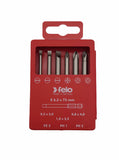 Felo 03092716 Bit set SL/PZ/PH Industrial 70 mm in case, 6 pcs