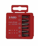 Felo 03292716 Bit set SL/H (+/-) Industrial 70 mm in case, 6 pcs