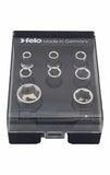 Felo 05798106 1/4" Nut Box with 8 Metric Sockets & Adapter