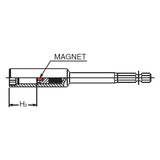 Koken 115G.150-10 10mm 1/4 Hex Dr. Slide Magnet 6-Point Nut Setter, 150mm Length