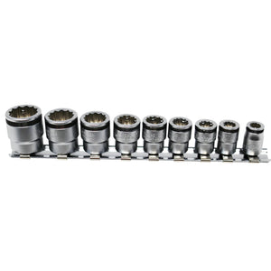 Koken RS2455AS/9 1/4 Sq. Dr. 12 point NUT GRIP Socket Set 7/32 - 9/16 - 9 pieces