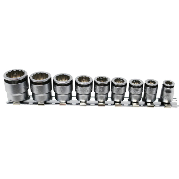 Koken RS2455AS/9 1/4 Sq. Dr. 12 point NUT GRIP Socket Set 7/32 - 9/16 - 9 pieces