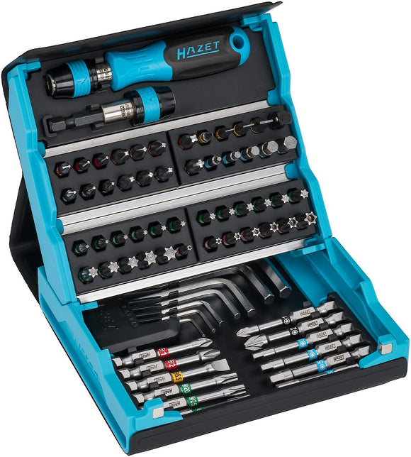 Hazet 2200SC-1 SmartCase Bit Set with Handle, 69 Pieces