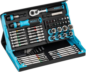 Hazet 2200SC-32 SmartCase Bit/Socket Set with Ratchet, 1/4" Drive, 59 Pieces