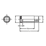 Koken 2350M-10 1/4 Sq. Dr. Deep NUT GRIP Socket 10mm