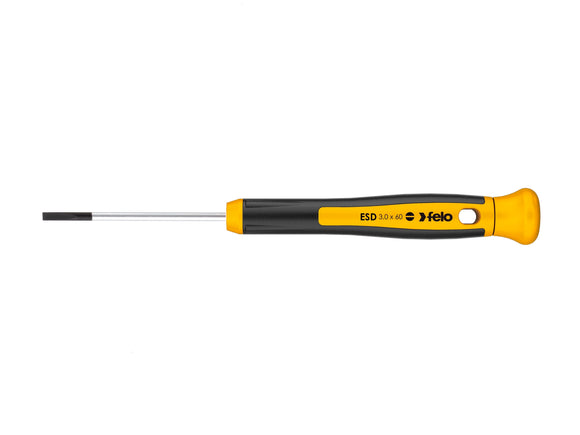 Felo 25025260 ESD 2.5 x 60mm Precision Slotted Screwdriver