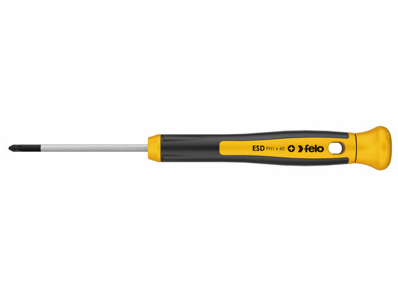 Felo 25200160 ESD #0 x 60mm Precision Phillips Screwdriver