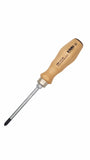 Felo 33620390 #2 x 100mm Wood Handle Pozidriv Screwdriver