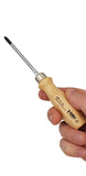 Felo 33710290 #1 x 80mm Wood Handle Phillips Screwdriver