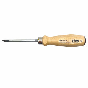 Felo 33710290 #1 x 80mm Wood Handle Phillips Screwdriver