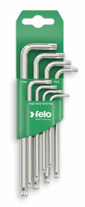 Felo 34808011 Ball End Torx L-Key Set, T9 - T40, 8 Pieces