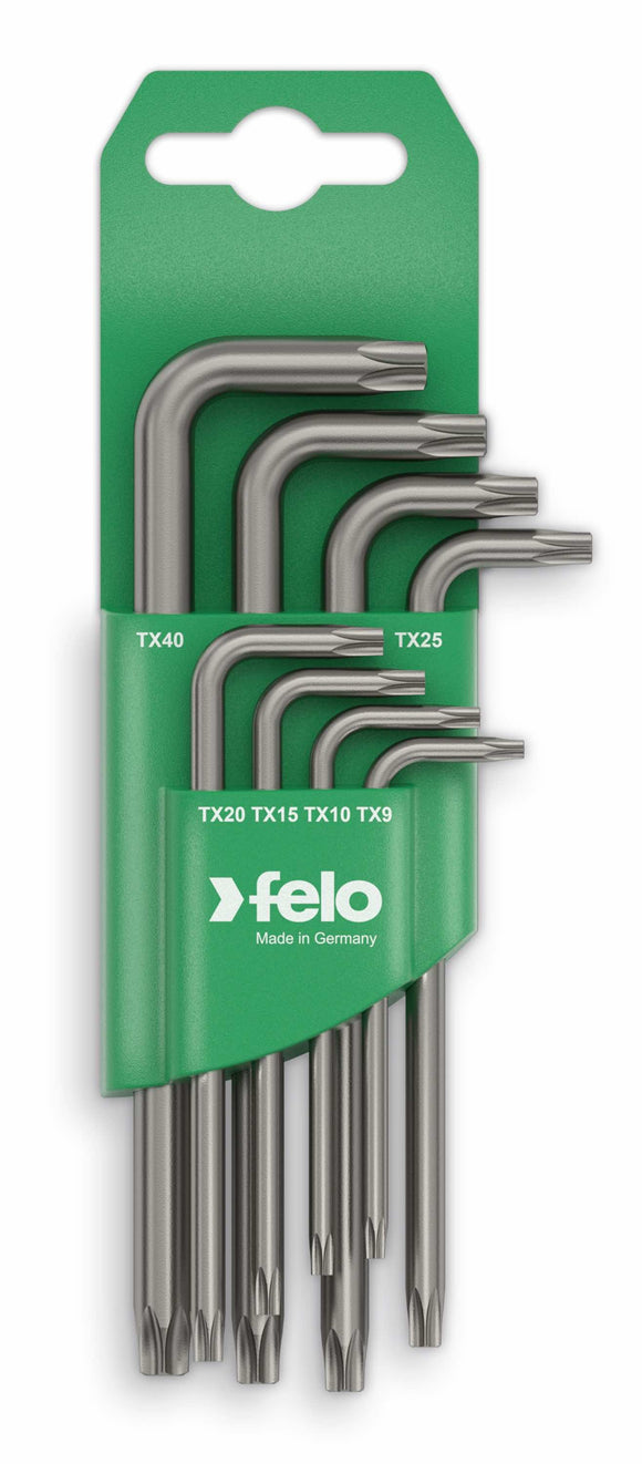 Felo 34888811 Set of 8 L-shaped hex keys Torx T9-T40