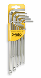 Felo 37513011 Set of inch keys L-shaped hexagonal extended with ball end 13pcs HEX .050"-3/8"