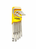 Felo 37513011 Set of inch keys L-shaped hexagonal extended with ball end 13pcs HEX .050"-3/8"