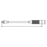 Koken 3762 3/8 Sq. Dr. Flexible Extension Bar - Length 300mm