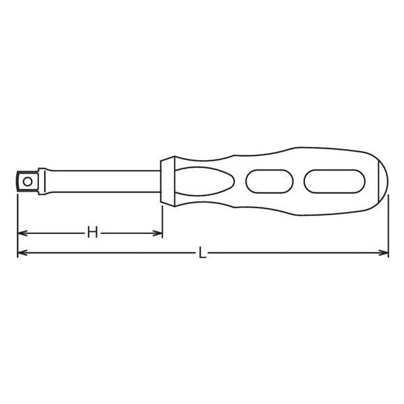 Koken 3769N-160 3/8 Sq. Dr. Spinner Handle Length 160mm