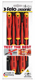 Felo 41385198 E-slim Insulated 5 Piece Slotted & Phillips Screwdriver Set