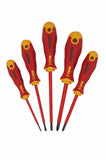 Felo 41396398  Ergonic VDE Insulated Slotted/Phillips Screwdriver Set, 6 Pieces