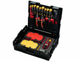 Felo 41397508 VDE Insulated Ergonic + E-Smart Tool Set in XL-Boxx, 75 Pieces