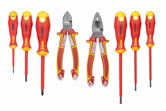 Felo 41398517 8 Piece XL Insulated Tool Set - Pliers and Screwdrivers