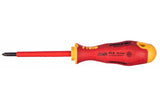 Felo 41510290 Ergonic VDE Insulated Pozidriv Screwdriver, PZ 1 x 80