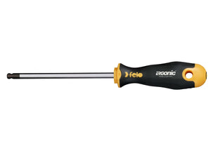 Felo 42740340 Ergonic Ball End Hex Screwdriver, 4 mm x 100 mm