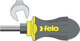 Felo 45210240 Ergonic #1 x 80mm Phillips Screwdriver - Hex Bolster and Striking Cap