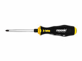 Felo 45110240 Ergonic with Striking Cap Pozidriv Screwdriver, PZ 1 x 80