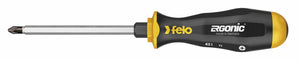 Felo 45130540 Ergonic with Striking Cap Pozidriv Screwdriver, PZ 3 x 150