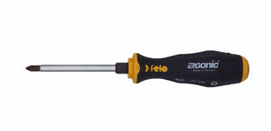 Felo 45210240 Ergonic #1 x 80mm Phillips Screwdriver - Hex Bolster and Striking Cap