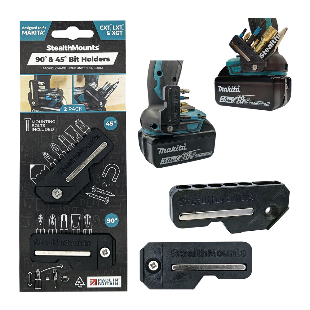 StealthMounts 4590 Magnetic Bit Holders for Makita CXT, LXT XGT Tools