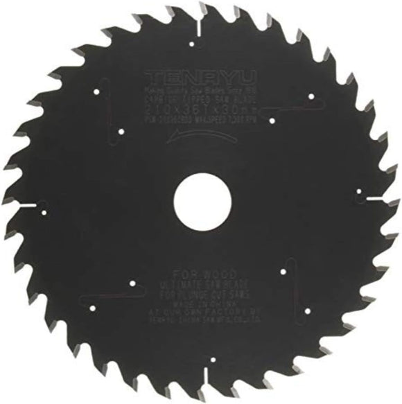 Tenryu PSW-21036CBD3 210mm X 36T Blade for Festool TS-75 Plunge Cut Saw