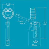 Hazet 9041D-1 Digital Tire Inflation Gauge