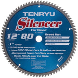 Tenryu SL-30580C Silencer-Series 12" X 80T 1" Arbor