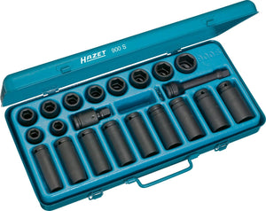 Hazet 900S 23 Pc 1/2" Metric Impact Socket Set