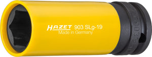 Hazet 903SLG-19 Impact socket (6-point) 19mm x 1/2" Lug Nut Impact Socket with Plastic Sleeve