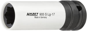 Hazet 905SLG-17 17mm Impact socket (special profile) for hybrid wheel bolts Mercedes-Benz 1/2"