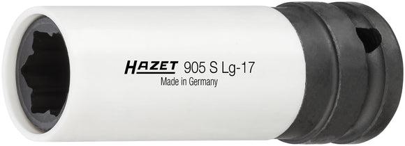 Hazet 905SLG-17 17mm Impact socket (special profile) for hybrid wheel bolts Mercedes-Benz 1/2