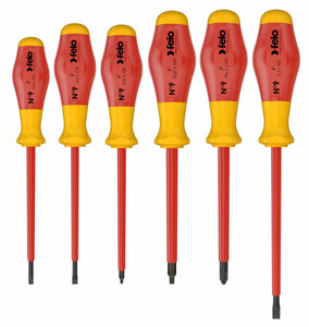 Felo 91396298 Set of dielectric screwdrivers SL/PH/SQ, 6 pcs