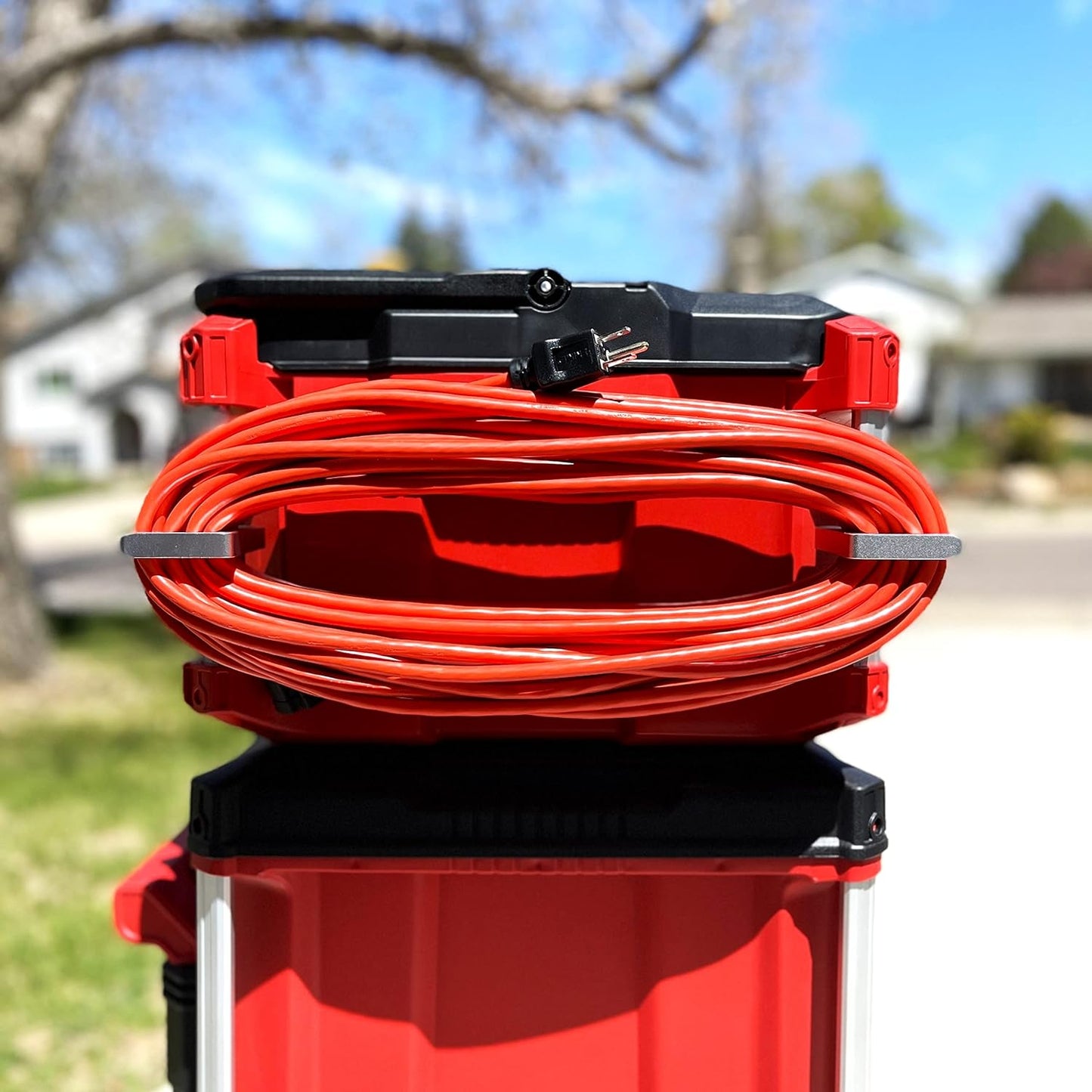 Alpha Engineered Extension Cord Holder Organizer Compatible with Milwaukee Packout Tool Box
